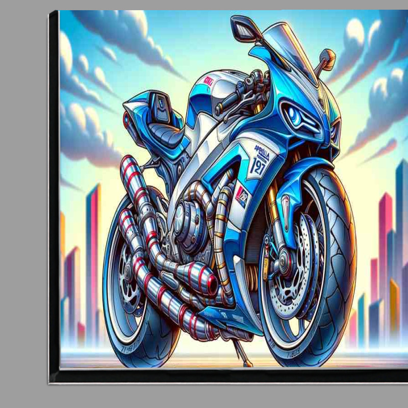 Buy Di-Bond : (Cartoon Aprilia Tuono Motorcycle Art)
