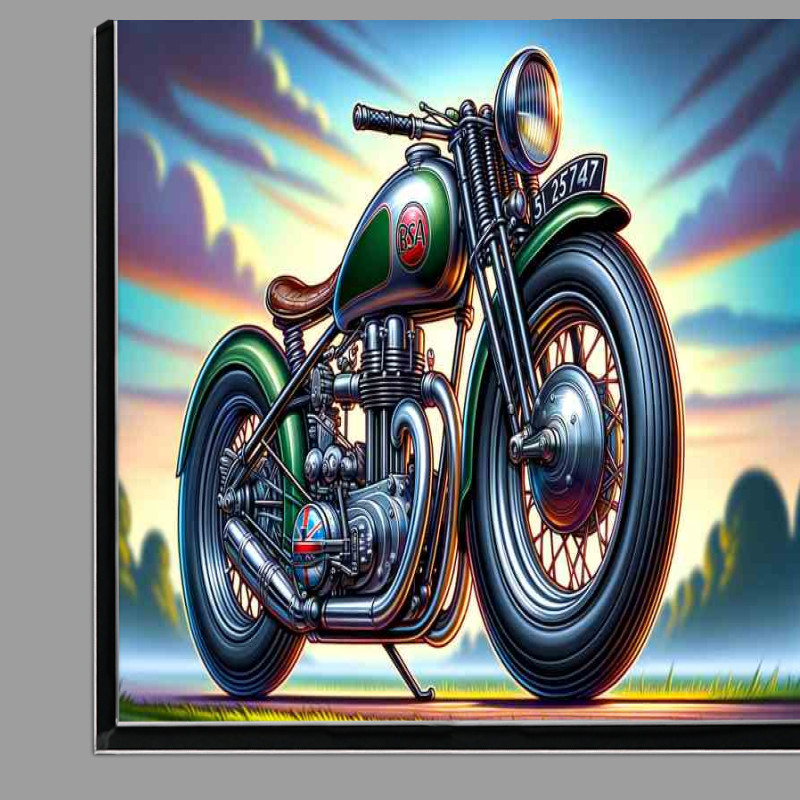 Buy Di-Bond : (Cartoon BSA Bantam Motorcycle Art)