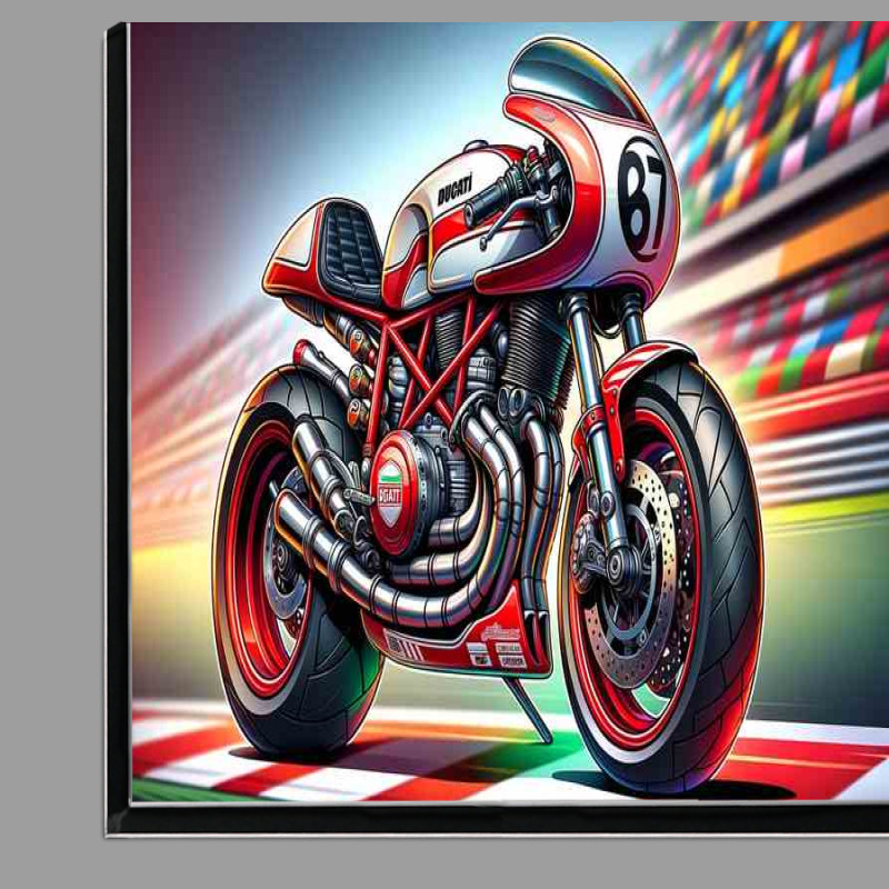 Buy Di-Bond : (Cartoon Ducati 350 Desmo Art)
