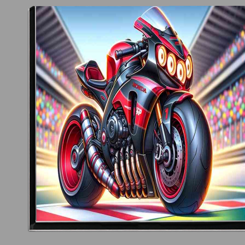 Buy Di-Bond : (Cartoon Honda SP1 Motorcycle Art)