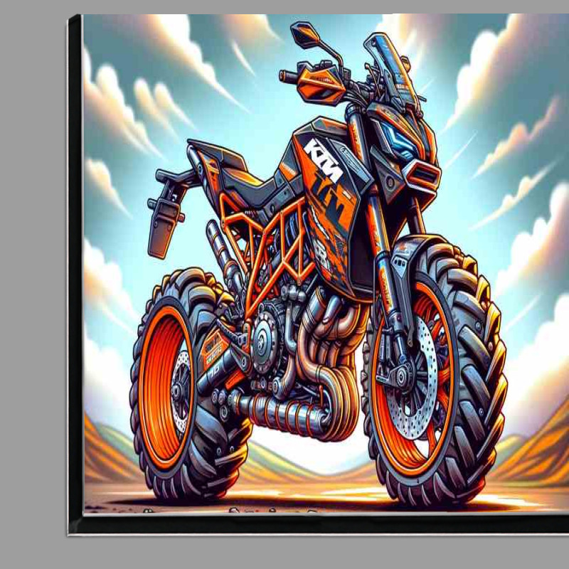 Buy Di-Bond : (Cartoon KTM 1190 Motorcycle Art)