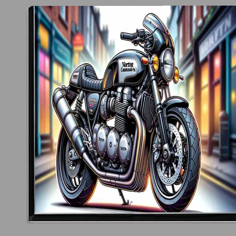 Buy Di-Bond : (Cartoon Norton Commando 961 Motorcycle Art)