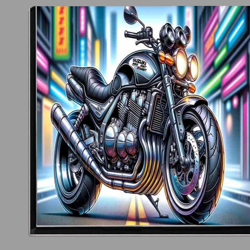 Buy Di-Bond : (Cartoon Suzuki 600 Bandit Motorcycle Art)