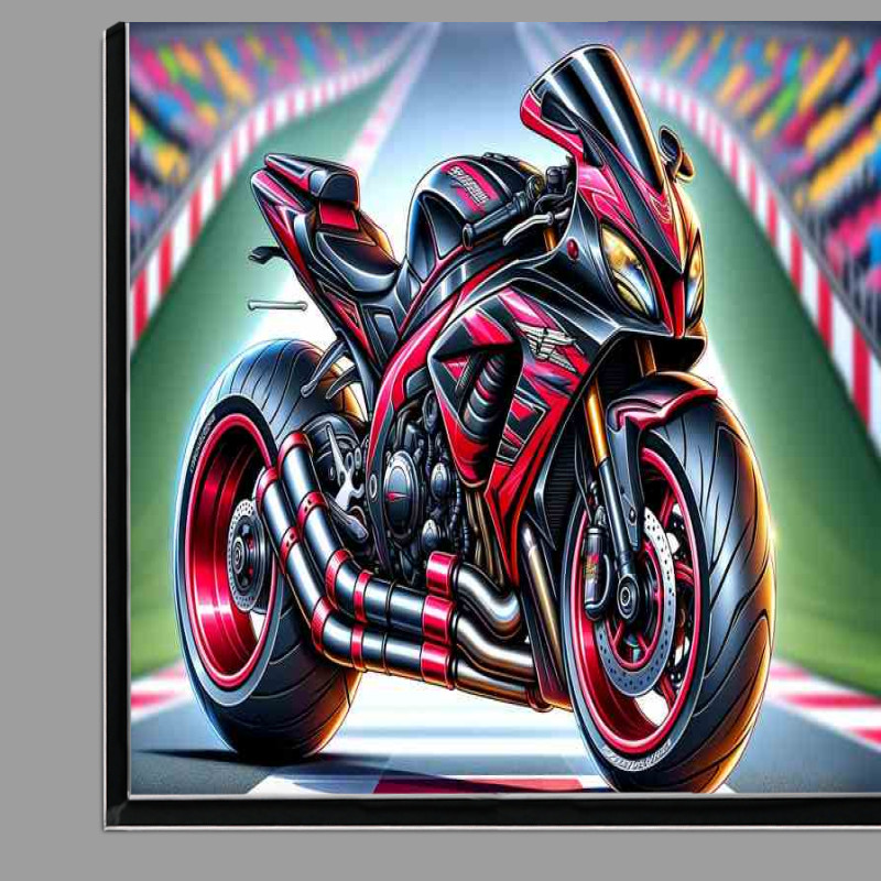 Buy Di-Bond : (Cartoon Suzuki TL1000S Motorcycle Art)
