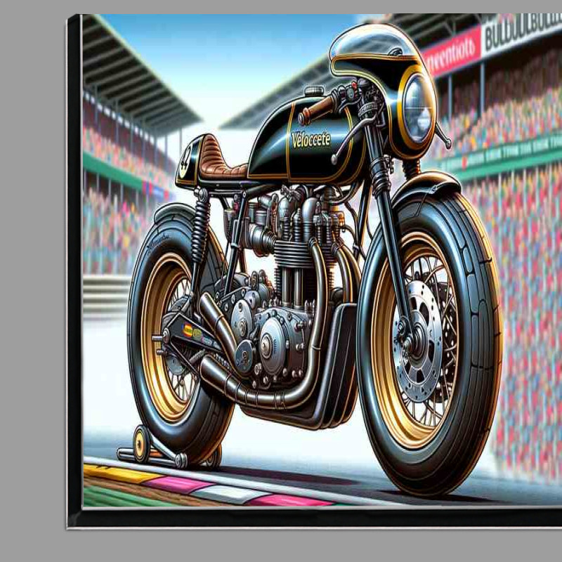 Buy Di-Bond : (Cartoon Velocette Thruxton Motorcycle Art)