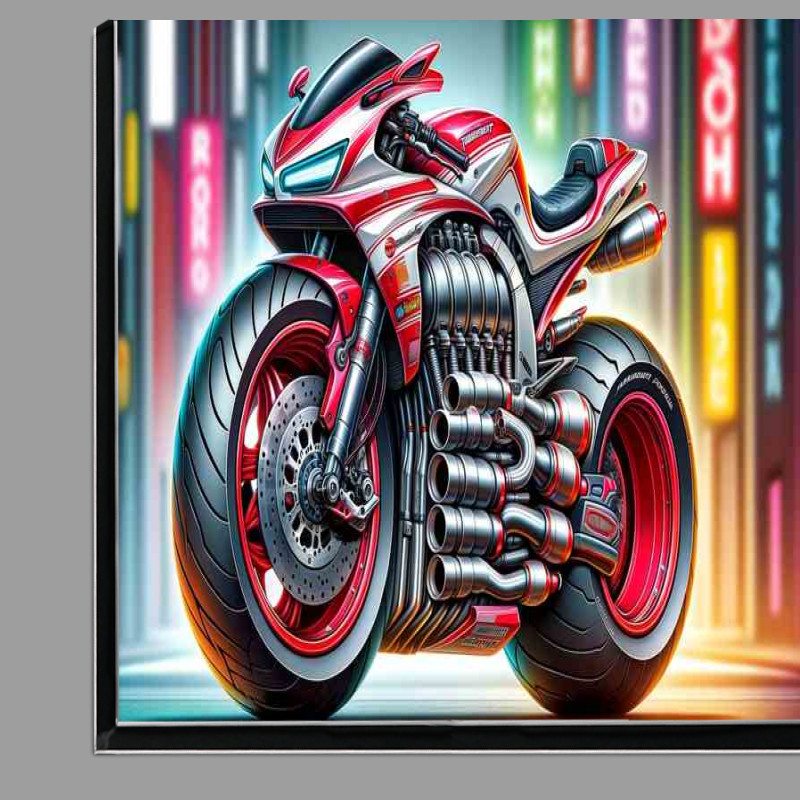 Buy Di-Bond : (Cartoon Yamaha Thundercat Motorcycle Art)