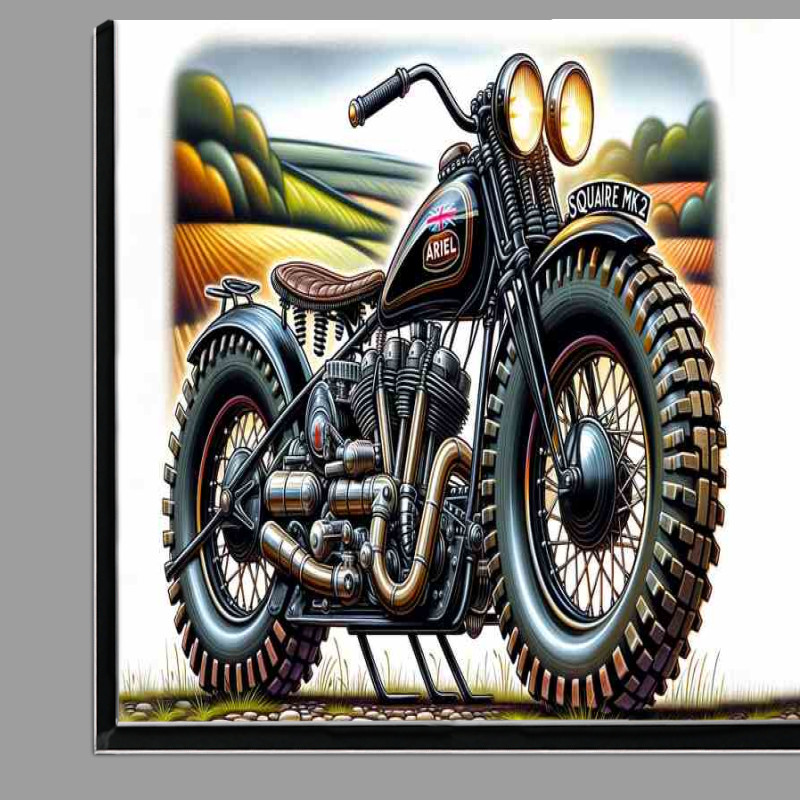 Buy Di-Bond : (Cool Cartoon Ariel Square 4 MK2 Motorcycle Art)