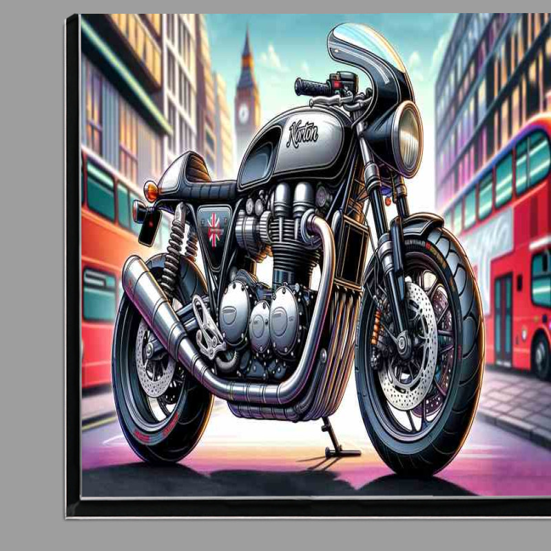 Buy Di-Bond : (Cool Cartoon Norton Commando 961 Motorcycle Art)