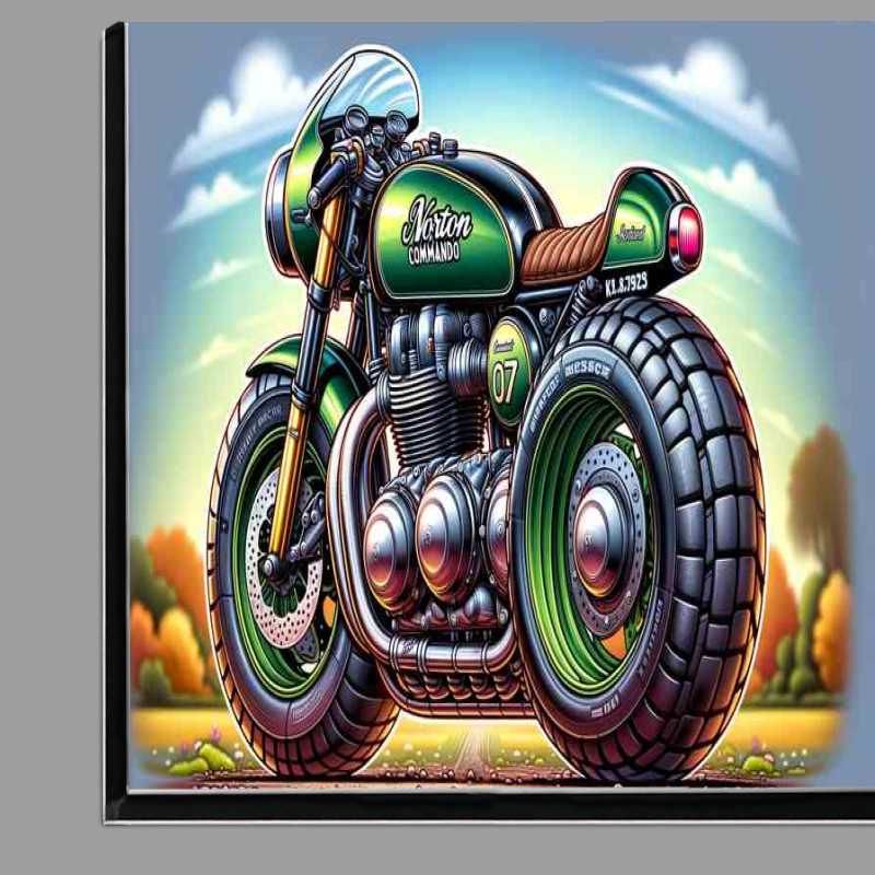 Buy Di-Bond : (Cool Cartoon Norton Commando Motorcycle Art)