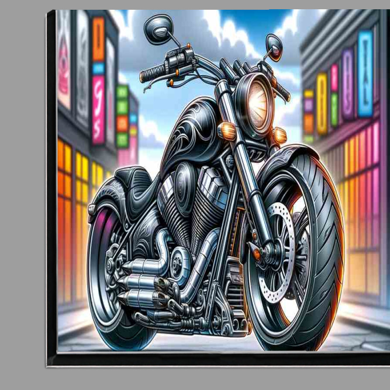 Buy Di-Bond : (Cool Cartoon Suzuki Intruder Motorcycle Art)