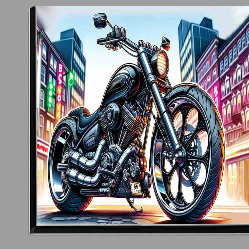 Buy Di-Bond : (Cool Cartoon Yamaha Virago Motorcycle Art)