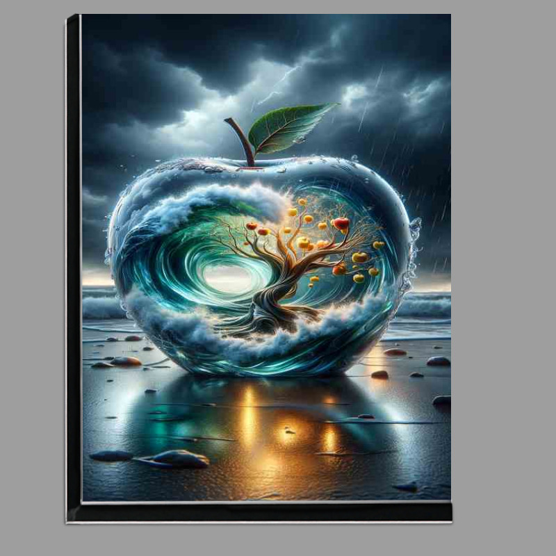 Buy Di-Bond : (Surreal Aquatic Apple Artistic Concept Creation)