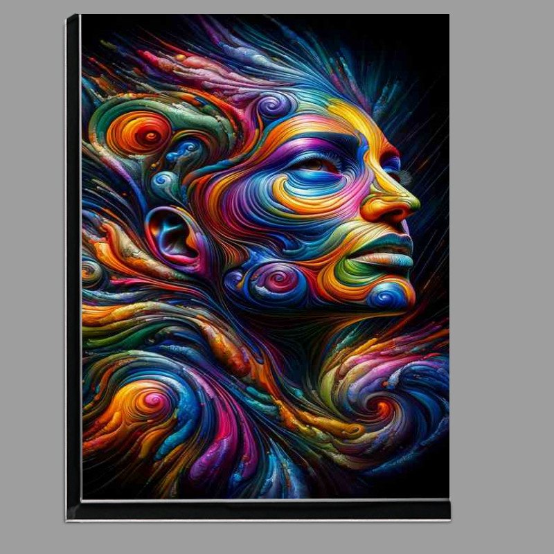 Buy Di-Bond : (Visage Abstract Artistic Expression )