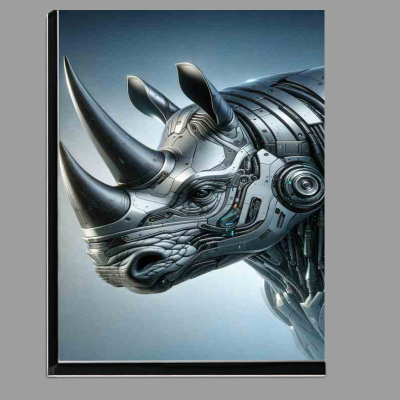 Buy Di-Bond : (Futuristic Rhino in Digital Style)