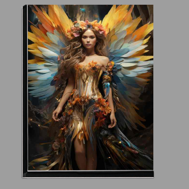 Buy Di-Bond : (Bright colored angel with wings standing)