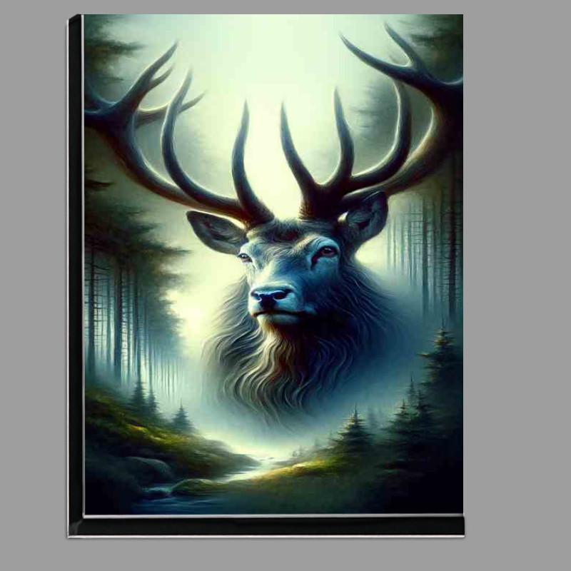 Buy Di-Bond : (Magnetic Stag in Misty Forest mystical and magical)
