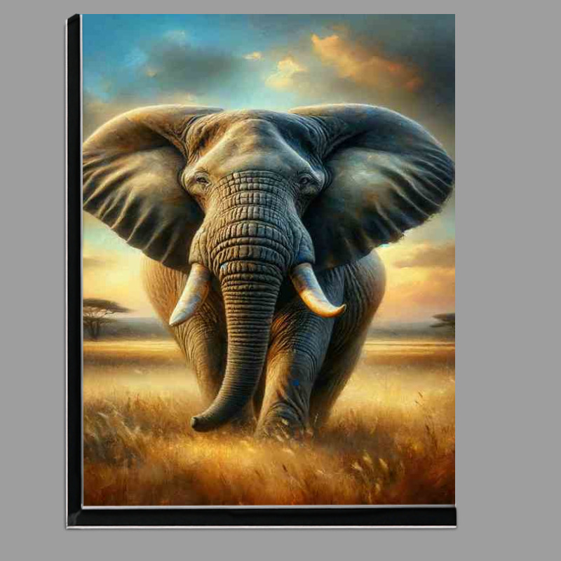 Buy Di-Bond : (Majestic Elephant in Savannah Dawn)