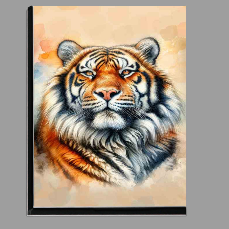 Buy Di-Bond : (Majestic Tigers head Watercolor look art)