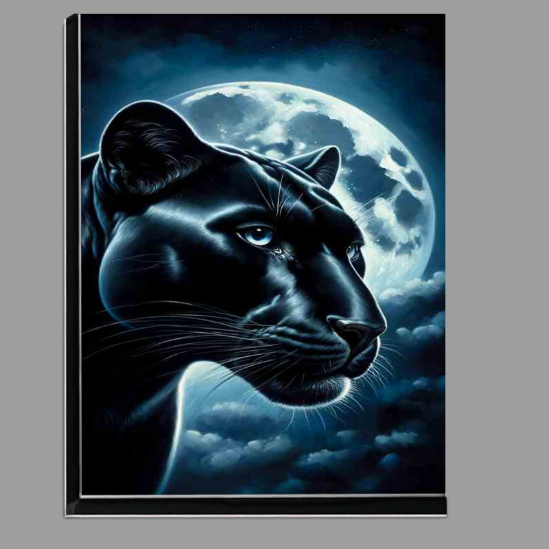 Buy Di-Bond : (Sleek Panther in Moonlight at night)