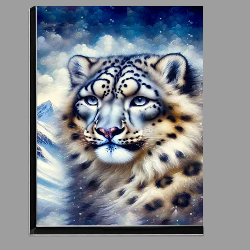 Buy Di-Bond : (Snow Leopard Elegance Oil style Art)