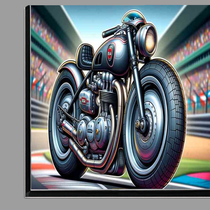 Buy Di-Bond : (Cool Cartoon BSA Gold Star Motorcycle Art A cartoon style)