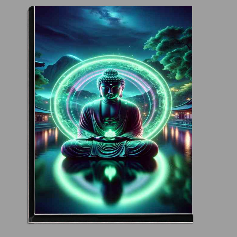 Buy Di-Bond : (A closeup image of a Buddha figure in deep meditation)