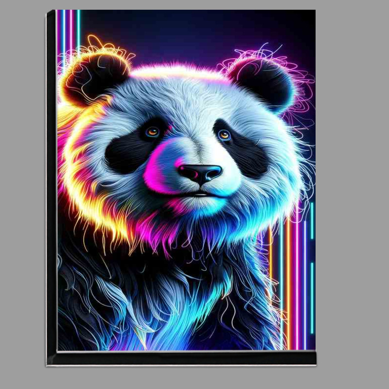 Buy Di-Bond : (A panda in ultra high quality featuring vivid neon colors)
