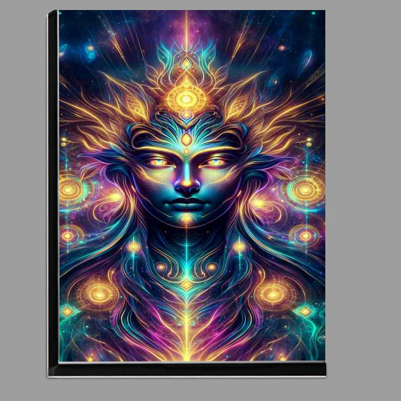 Buy Di-Bond : (A powerful deity radiating divine energy in neon colors)