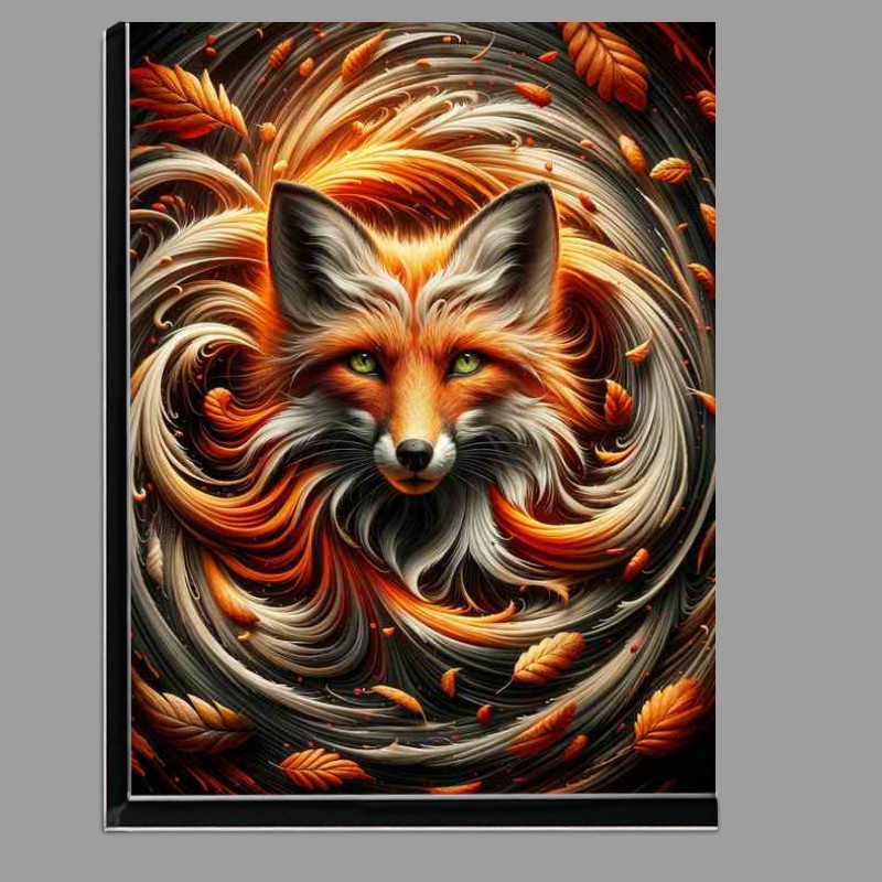 Buy Di-Bond : (Fox head with fur that swirls like the autumn winds)