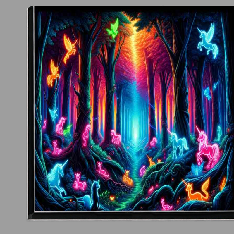 Buy Di-Bond : (A Neon Enchanted Forest with Mythical Creatures)