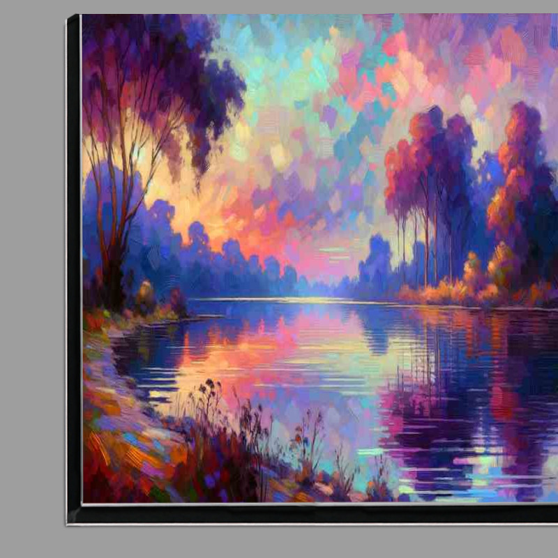 Buy Di-Bond : (Quiet Reflection A Serene Lake at Dawn)