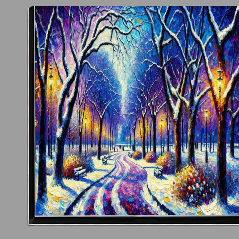 Buy Di-Bond : (Winters Harmony A Snowy Park Style)