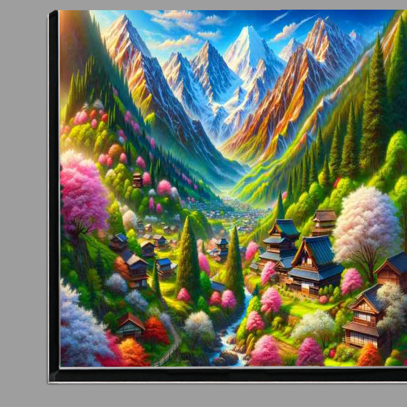 Buy Di-Bond : (Vibrant Awakening Springtime Splendor in the Japanese Alps)