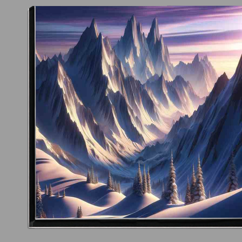 Buy Di-Bond : (Whispers of Winter The Snow Capped Mountain)
