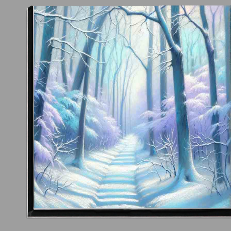 Buy Di-Bond : (Tranquil Tones A Snow Covered Forest Path)