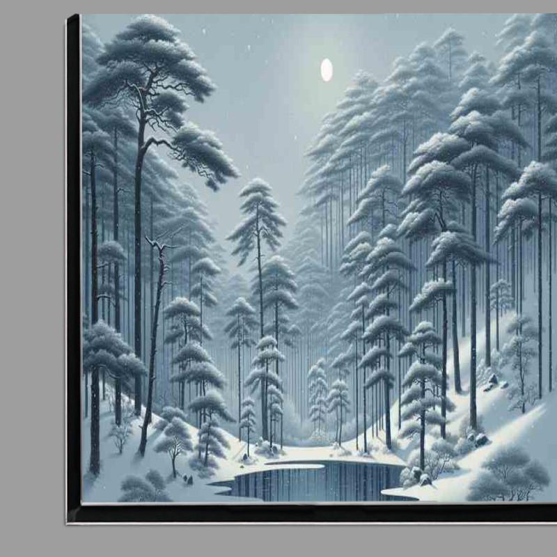 Buy Di-Bond : (Whispering Pines A Snowy Evening in a Japanese Forest)