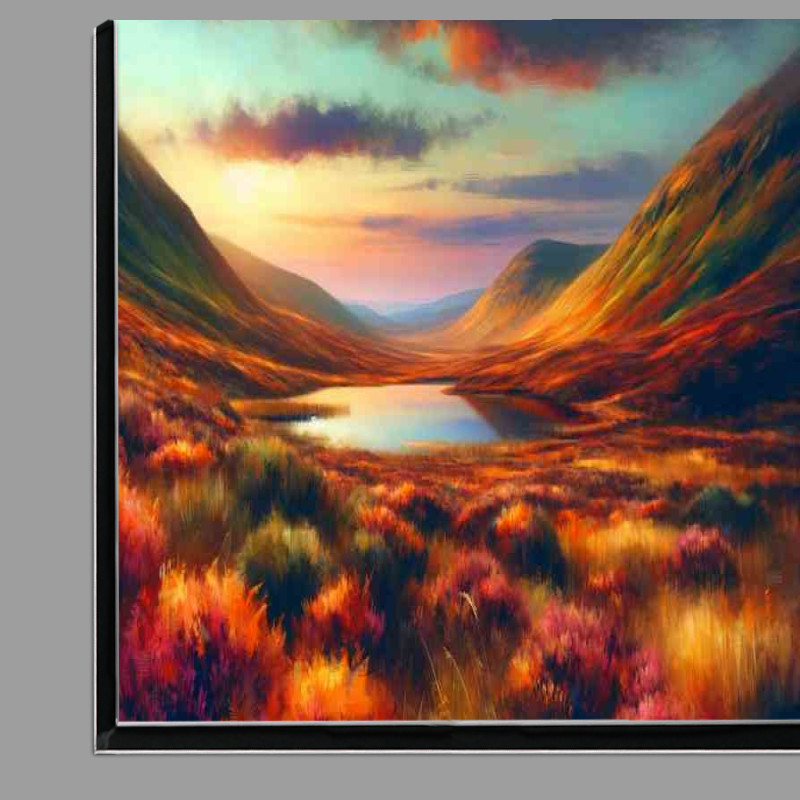 Buy Di-Bond : (Autumn evening in the Scottish Highlands Rolling hills)