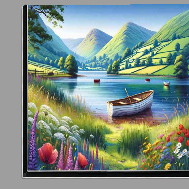 Buy Di-Bond : (Bright summer day in the Lake District UK Majestic lakes)