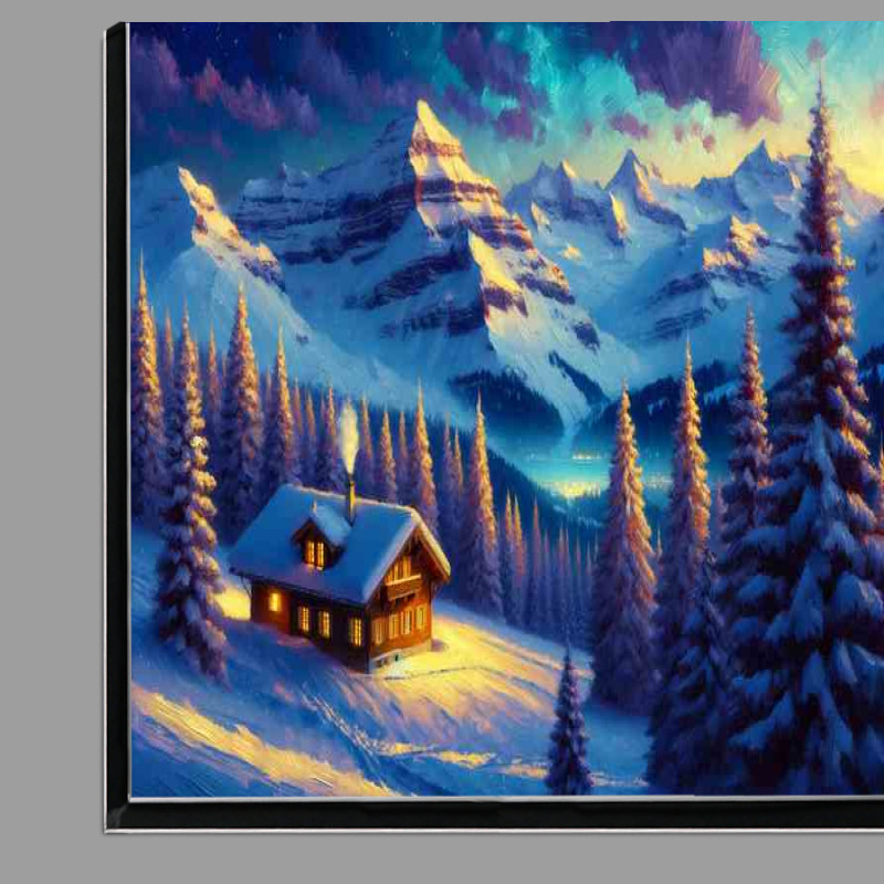 Buy Di-Bond : (Gleaming Solitude Serene Snowscapes of the Swiss Alps)