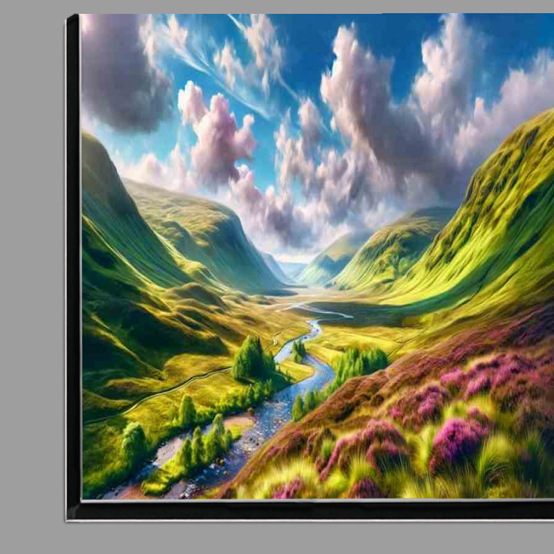 Buy Di-Bond : (Spring afternoon in the Scottish Highlands Rolling hills)