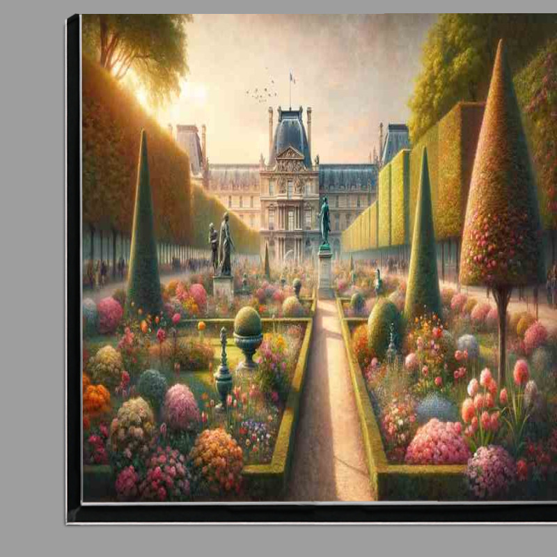 Buy Di-Bond : (Parisian Spring Charm Morning Light at Jardin des Tuileries)