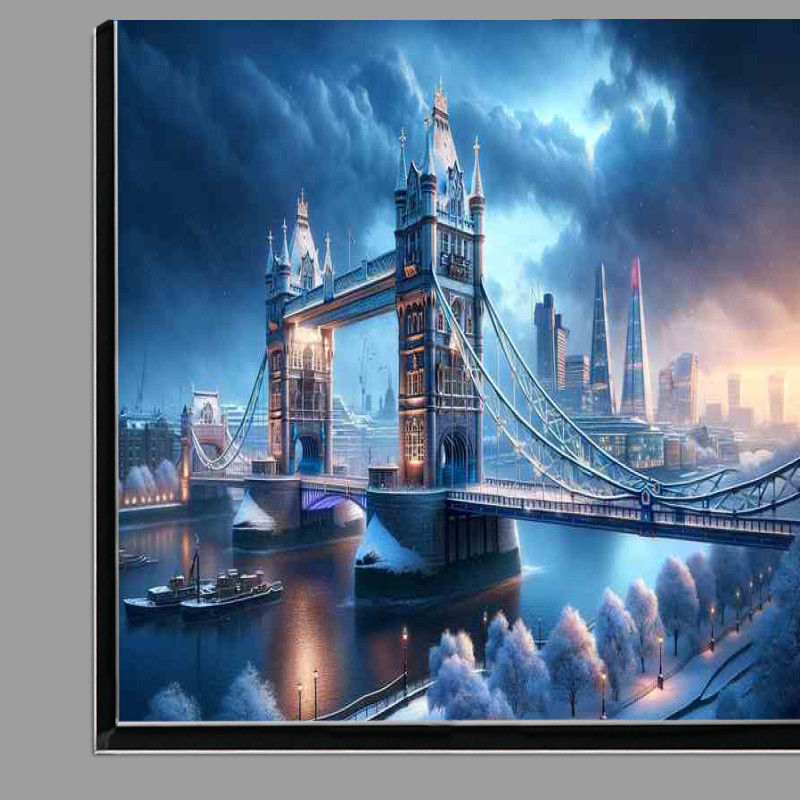 Buy Di-Bond : (Winters Majesty Snowy Evening at Tower Bridge London)