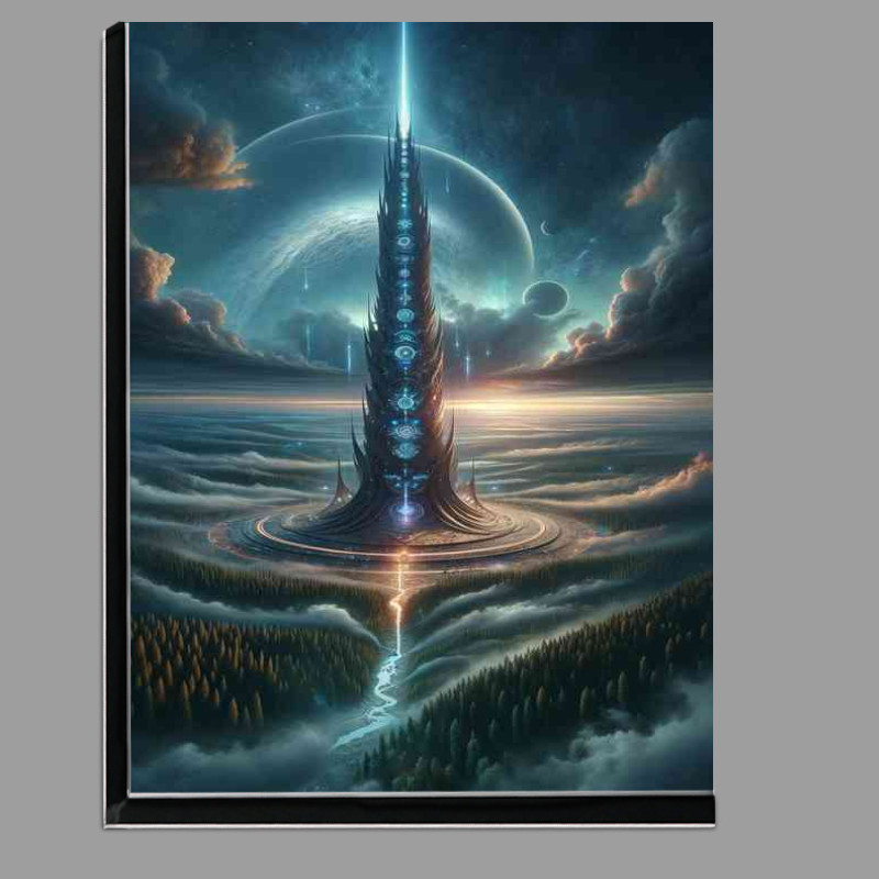 Buy Di-Bond : (A fantasy planet The scene captures a colossal tower)
