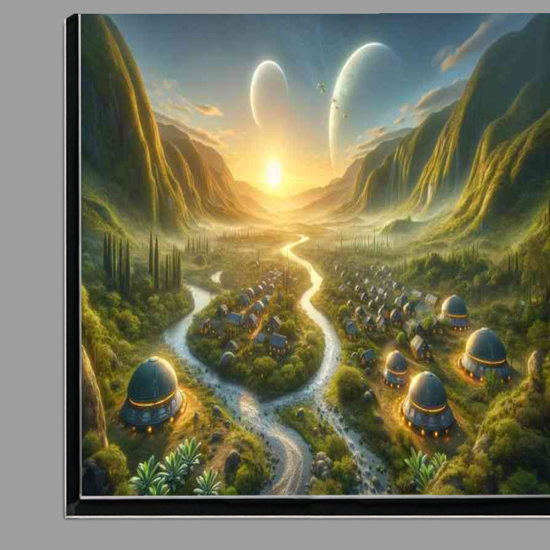 Buy Di-Bond : (A fantasy planet The scene presents a peaceful alien villa)