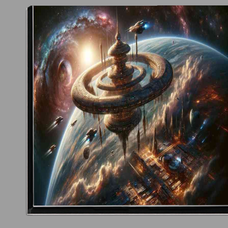 Buy Di-Bond : (A mesmerizing view from space near a fantasy planet)
