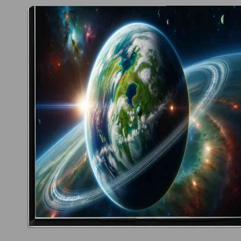 Buy Di-Bond : (A serene view of a fantasy planet from space)
