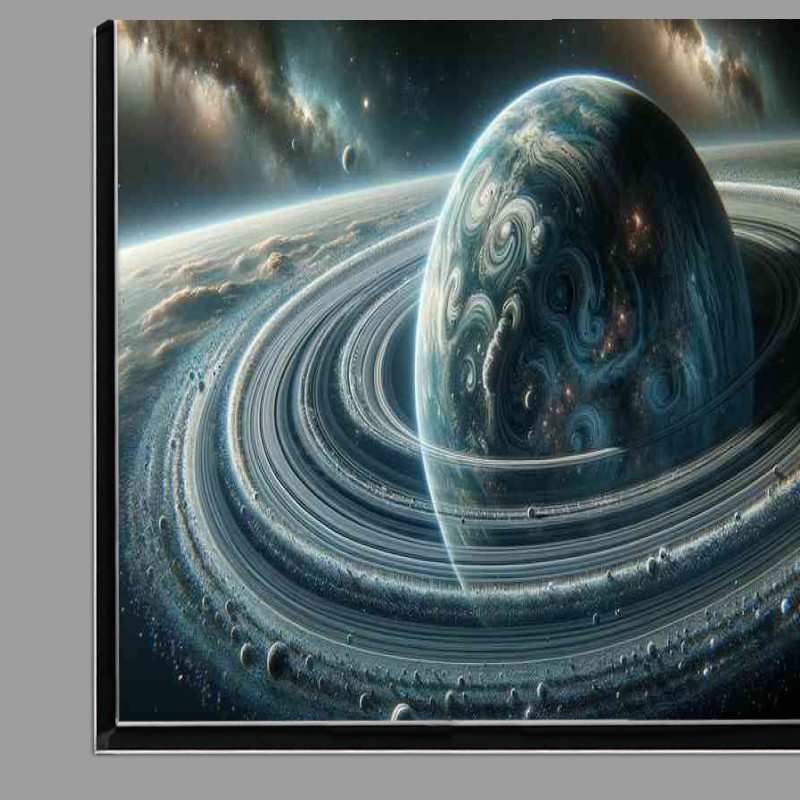 Buy Di-Bond : (Space of a fantasy planets intricate ring system of matter and gasses)