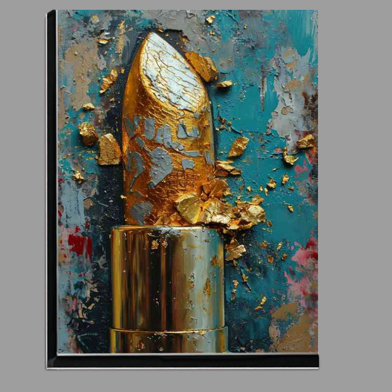 Buy Di-Bond : (Gold lipstick street art)