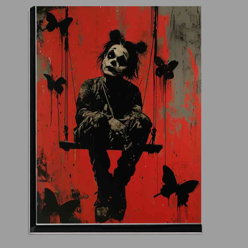 Buy Di-Bond : (Graffiti on a swing with butterflies)