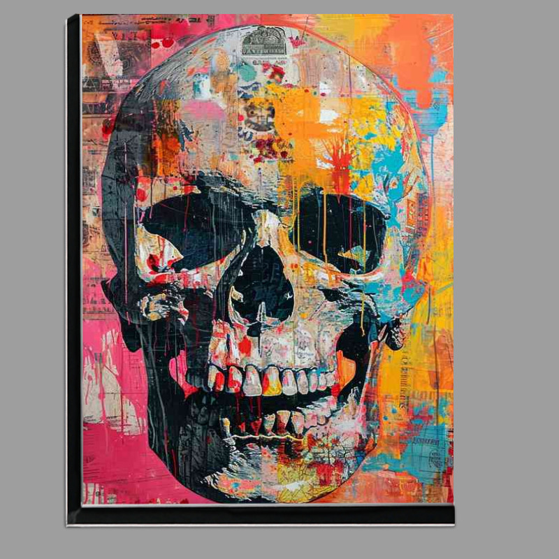 Buy Di-Bond : (Painting style of a skull street art)